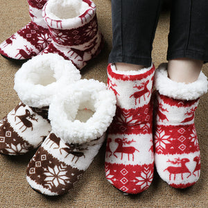 Botas peluche polar Navidad