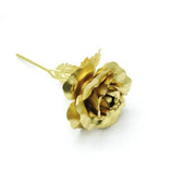 Rosa bañada oro 24k varios colores chica