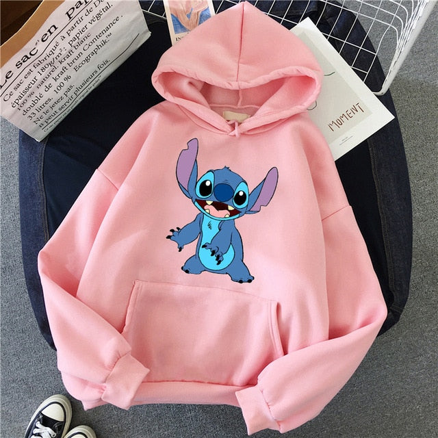 Sudaderas Stitch (Blancas y Rosas)