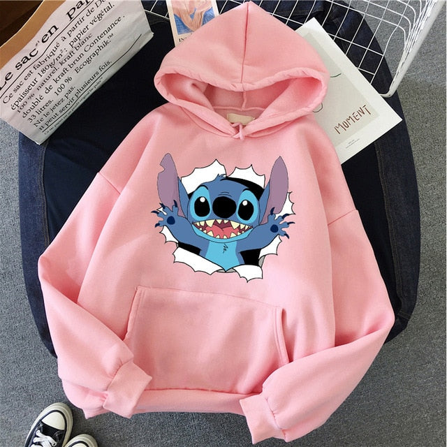 Sudaderas Stitch (Blancas y Rosas)