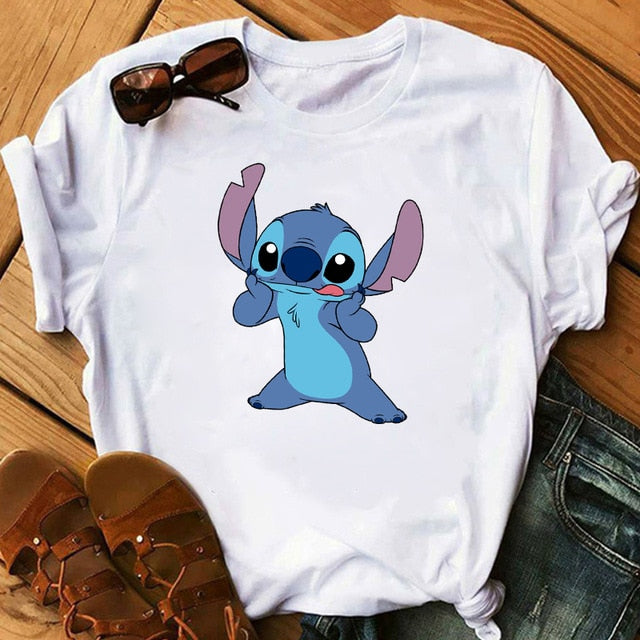 Camisetas Blancas Stitch