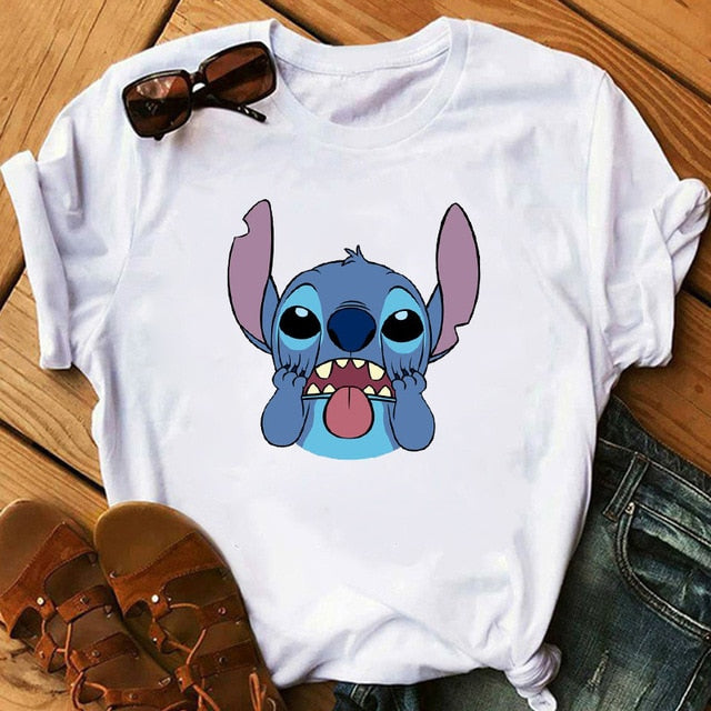 Camisetas Blancas Stitch