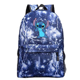 Mochila unisex Stitch bordado