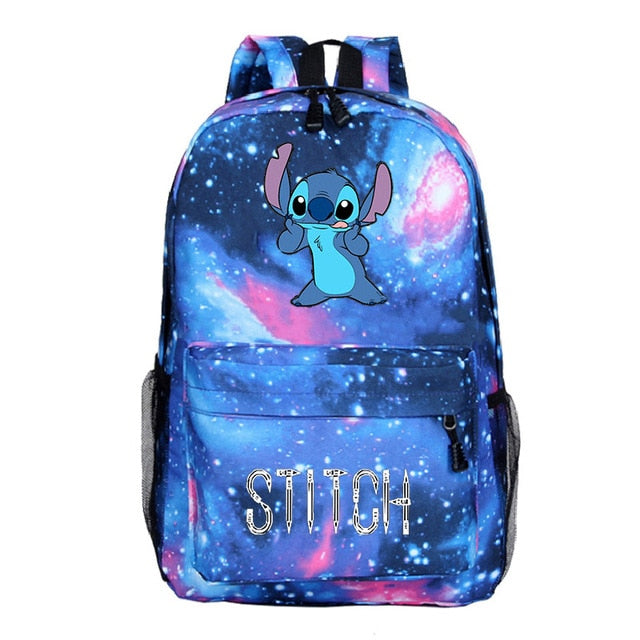 Mochila unisex Stitch bordado