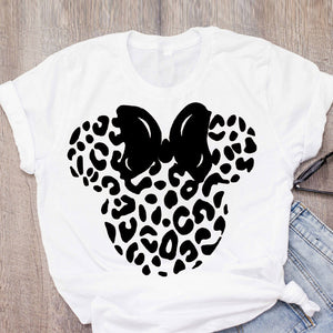 Camiseta Minnie animal print