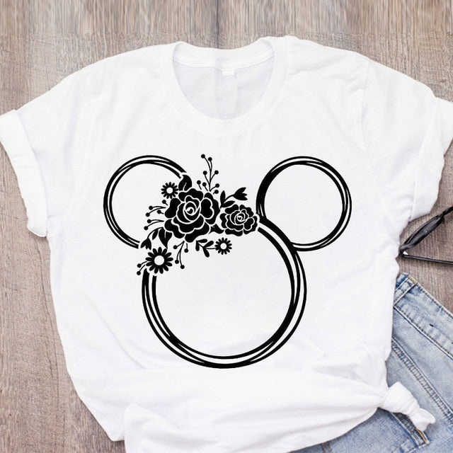 Camiseta Minnie animal print