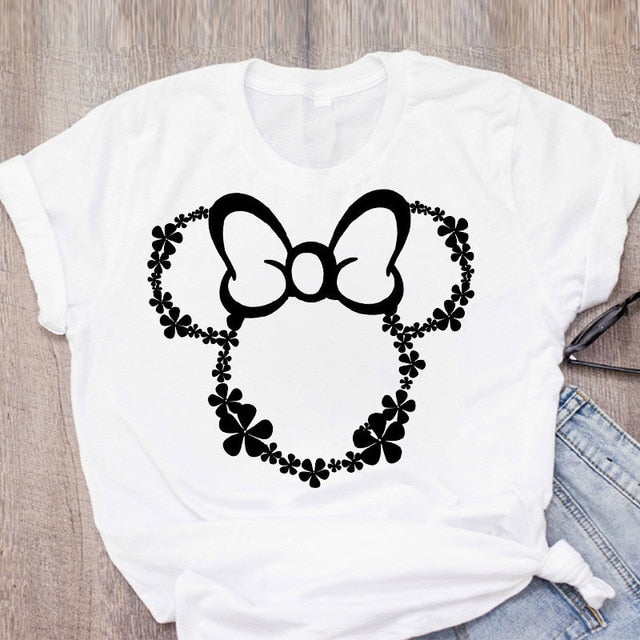 Camiseta Minnie animal print