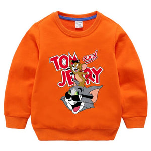 Bioworld Tom and Jerry Chase Scene - Sudadera negra para niño