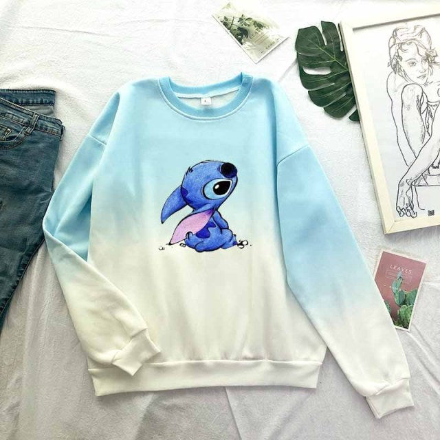 Sudadera Stitch degradada