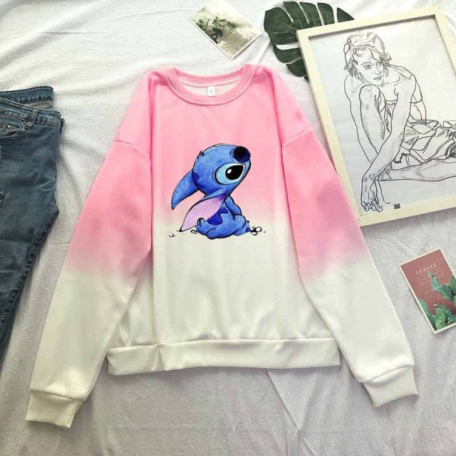 Sudadera Stitch degradada