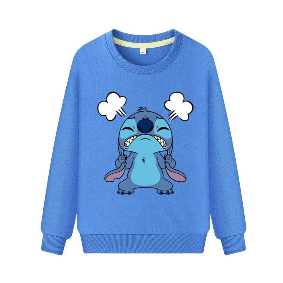 Disney Lilo and Stitch - Sudadera con capucha para niños pequeños y  pequeños, color azul