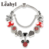 Pulsera acero Mickey Mouse con colgantes