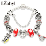 Pulsera acero Mickey Mouse con colgantes