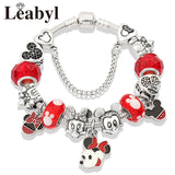 Pulsera acero Mickey Mouse con colgantes