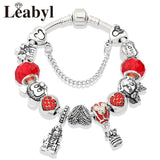 Pulsera acero Mickey Mouse con colgantes