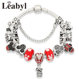 Pulsera acero Mickey Mouse con colgantes