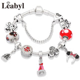 Pulsera acero Mickey Mouse con colgantes