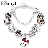 Pulsera acero Mickey Mouse con colgantes