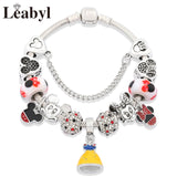 Pulsera acero Mickey Mouse con colgantes