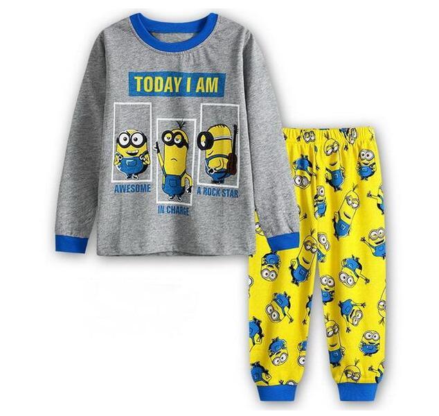 Pijama 2 piezas Minions manga larga niños