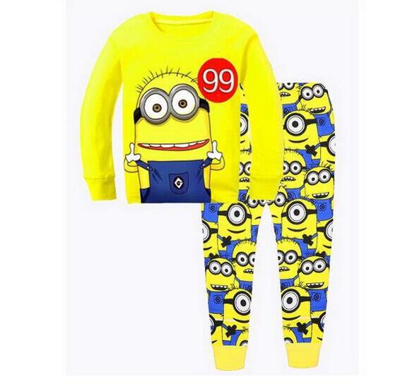 Pijama 2 piezas Minions manga larga niños