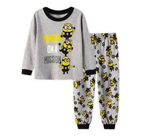 Pijama 2 piezas Minions manga larga niños