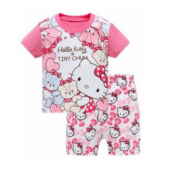 Pijamas 2 piezas verano  Hello  Kitty y Minions