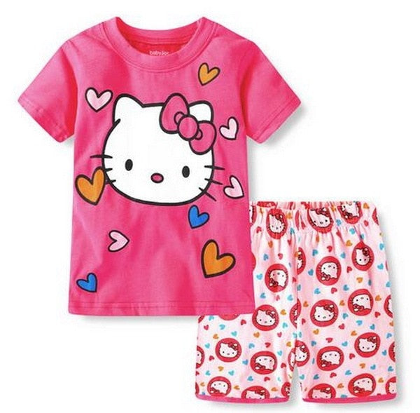 Pijamas 2 piezas verano  Hello  Kitty y Minions