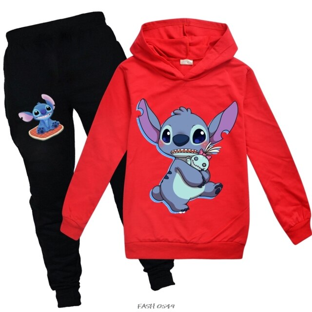 Chandal 2 piezas Stitch Hoodies niños