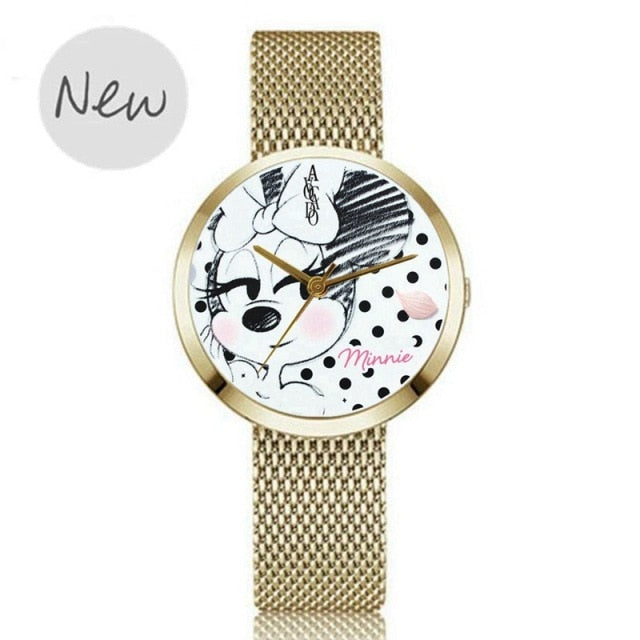 Reloj acero Stitch chica