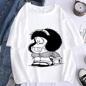 Camiseta manga corta Mafalda vintage chica