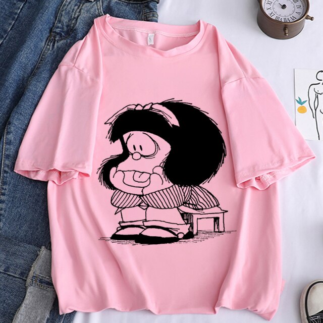 Camiseta manga corta Mafalda vintage chica