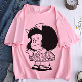 Camiseta manga corta Mafalda vintage chica