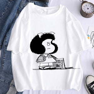 Camiseta manga corta Mafalda vintage chica