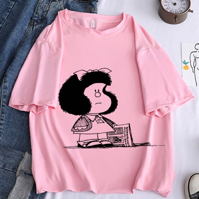 Camiseta manga corta Mafalda vintage chica