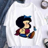 Camiseta manga corta Mafalda vintage chica