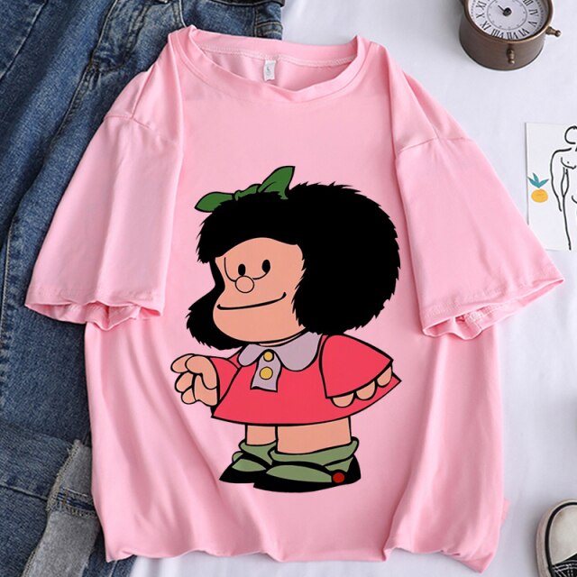 Camiseta manga corta Mafalda vintage chica