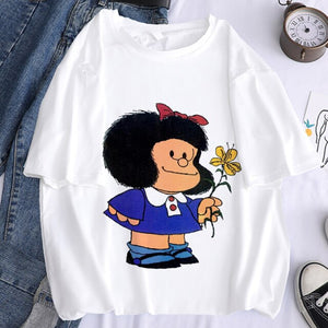 Camiseta manga corta Mafalda vintage chica