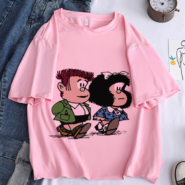 Camiseta manga corta Mafalda vintage chica