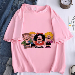 Camiseta manga corta Mafalda vintage chica