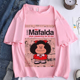 Camiseta manga corta Mafalda vintage chica