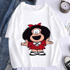 Camiseta manga corta Mafalda vintage chica