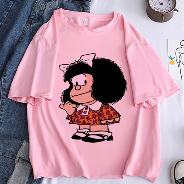 Camiseta manga corta Mafalda vintage chica