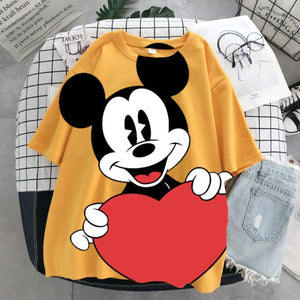 Camiseta Hoodie Mickey y Minnie