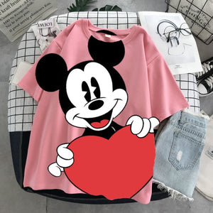 Camiseta Hoodie Mickey y Minnie