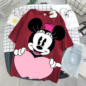 Camiseta Hoodie Mickey y Minnie