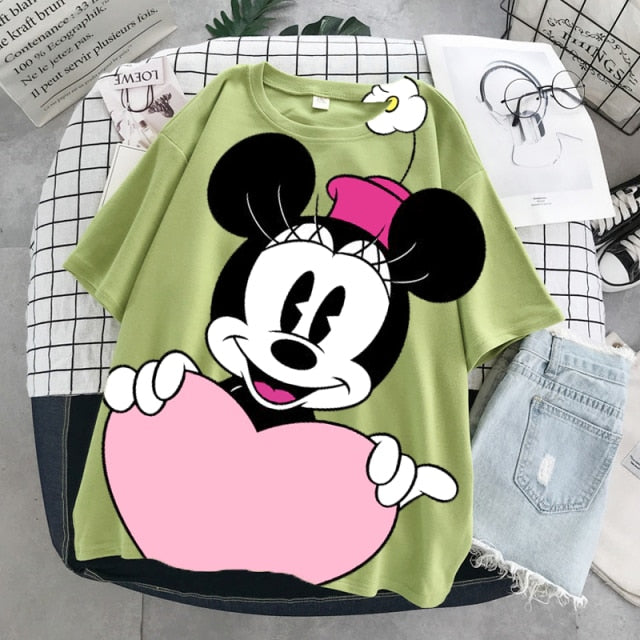 Camiseta Hoodie Mickey y Minnie