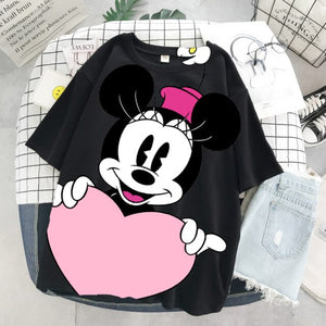 Camiseta Hoodie Mickey y Minnie