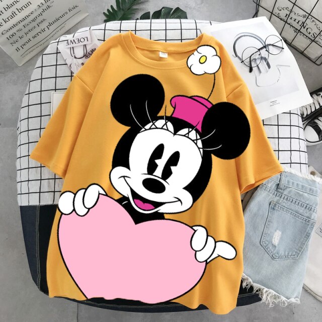 Camiseta Hoodie Mickey y Minnie