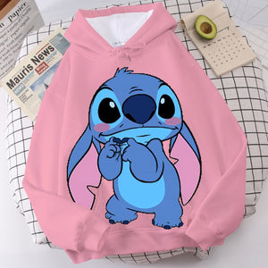 Sudadera Stitch Hoodie Parejas